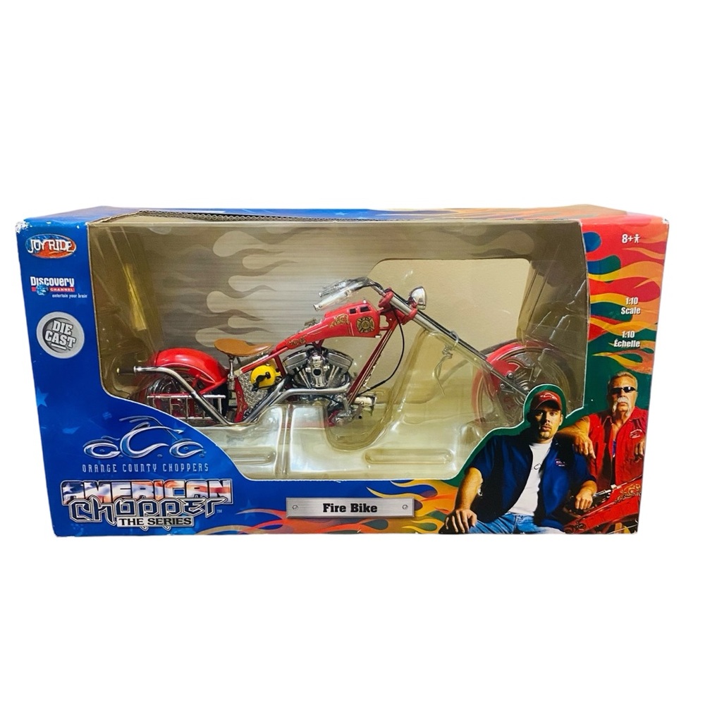 American Chopper TV Orange County Chopper Fire Bike Motorcycle Die Cast 1:10